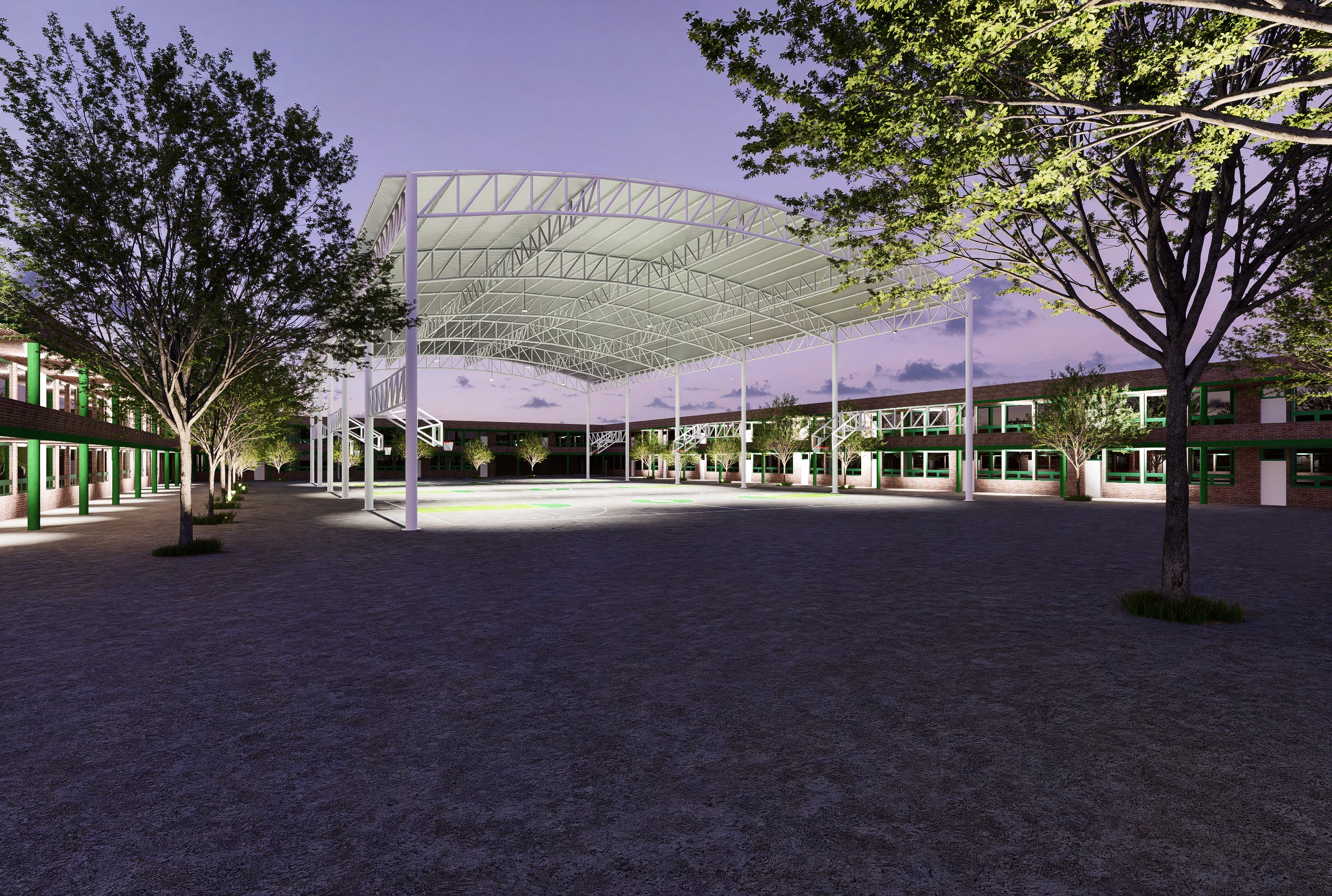 Nuevo domo para el área de primaria - ESCUELA CARLOS PEREYRA